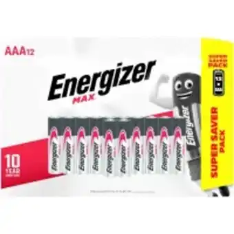 Energizer max aaa 12 pack