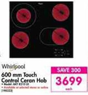 Whirlpool 600mm Touch Control Ceran Hob