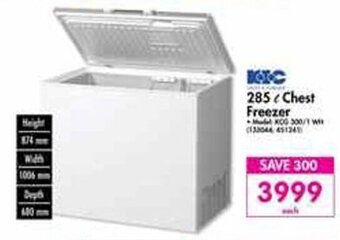 Makro K-I-C 285L Chest Freezer offer