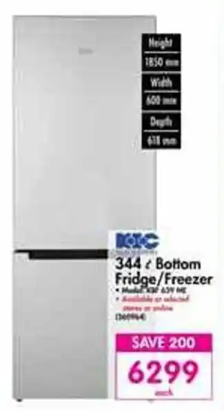 Makro K-I-C 344L Bottom Fridge / Freezer offer