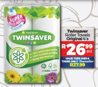 Take 'n Pay Twinsaver Roller Towels Original 4's offer