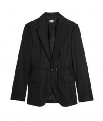 Europa Art Group Cara loves karl drawstring-waist blazer – black offer