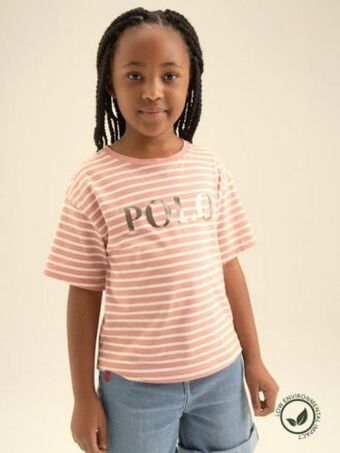 Polo Girls striped printed tee offer