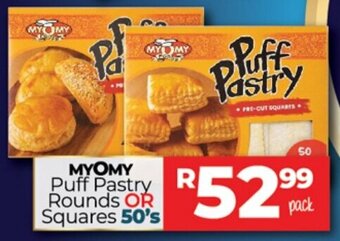 Take 'n Pay MyoMy Puff Pastry Rounds or Squares 50's offer