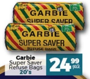 Garbie Super Saver Refuse Bags 20's