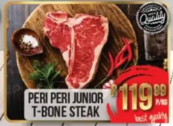 Take 'n Pay Peri Peri Junior T-Bone Steak p/kg offer