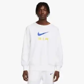 Sportscene Nike men's nsw white/yellow sweat top offer