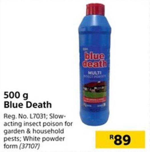 500g Blue Death offer at Builders Warehouse