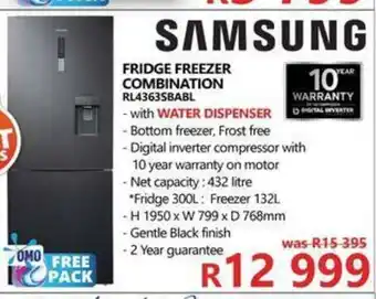 Tafelberg Furnishers Samsung - Fridge Freezer Combination - RL4363SBABL offer
