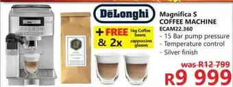 Delonghi - Magnifica S Coffee Machine - ECAM22.360
