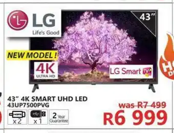 Tafelberg Furnishers LG - 43" 4K Smart UHD LED - 43UP7500PVG offer