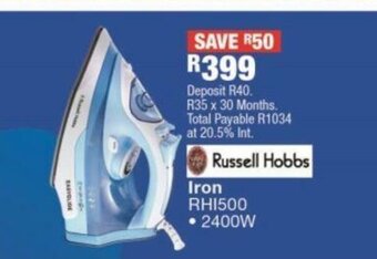 OK Furniture Russell Hobbs Iron - RHI500 offer