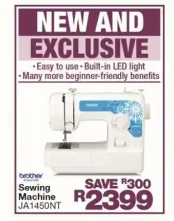 OK Furniture Brother Sewing Machine - JA1450NT offer
