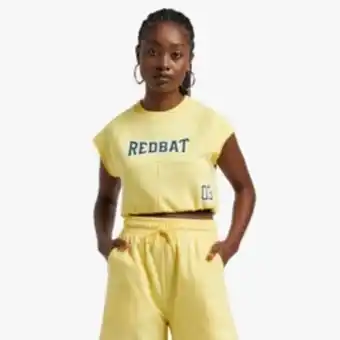 Sportscene Redbat athletics women's yellow cropped top offer