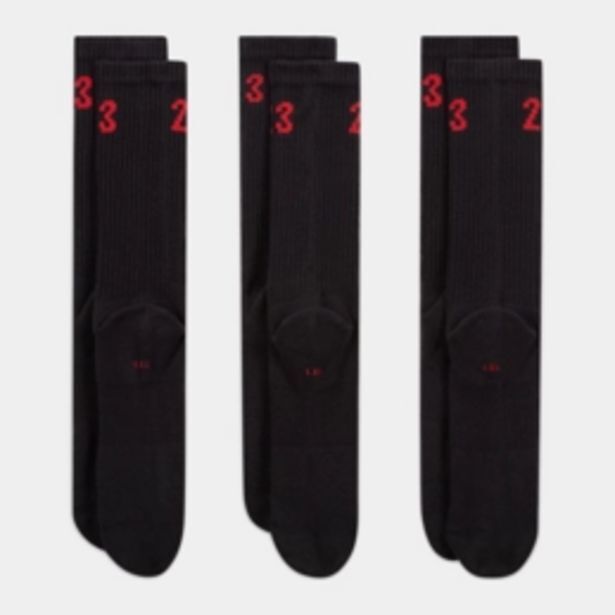 Jordan essentials black socks offer at Sportscene