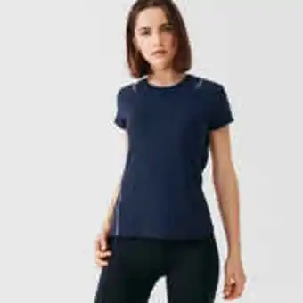 Decathlon Run dry+ women's running t-shirt - dark blue offer