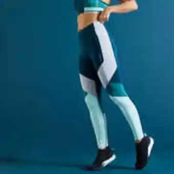 Decathlon High-waisted shaping fitness leggings - color block offer
