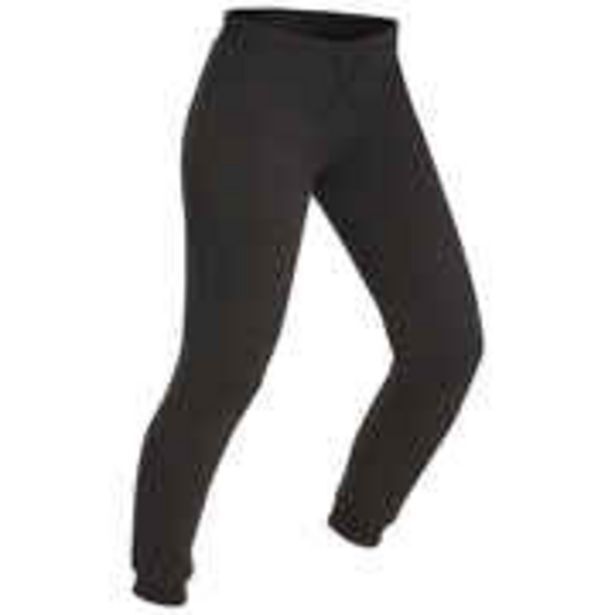 Women's fleece tights black offer at Decathlon