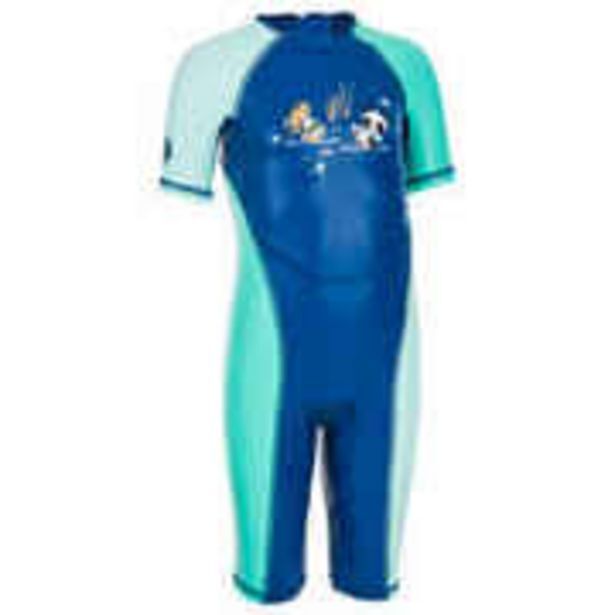 Baby uv protection wetsuit kloupi panda print blue and green offer at Decathlon