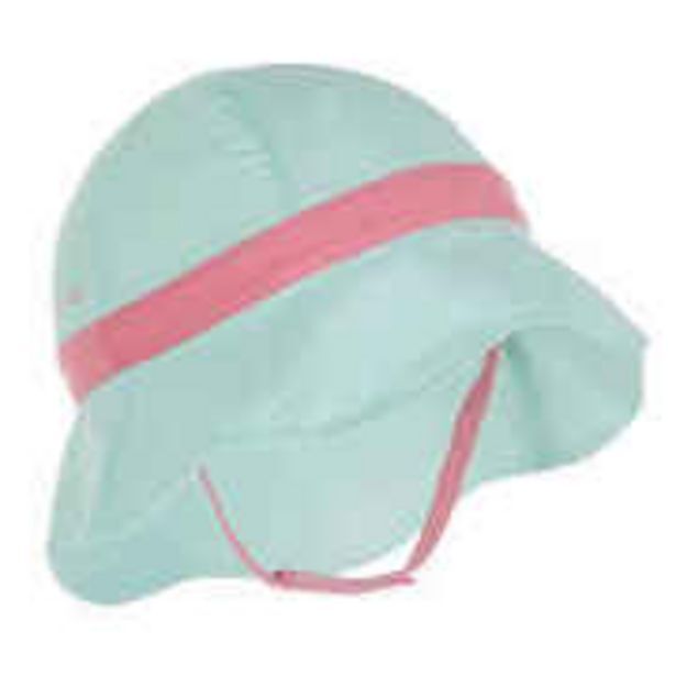 Baby swimming uv protection hat green offer at Decathlon