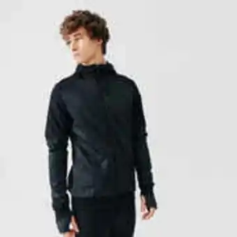 Decathlon Kalenji warm+ men's running zipped hoodie sweatshirt - black offer