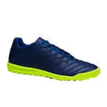 Decathlon Agility 140 hg kids' firm pitch football boots - blue/yellow offer