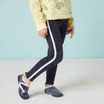 Decathlon Kids' warm leggings 120 - blue with patterns offer