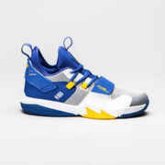 Kids' intermediate basketball shoes ss500m - white/nba golden state warriors
