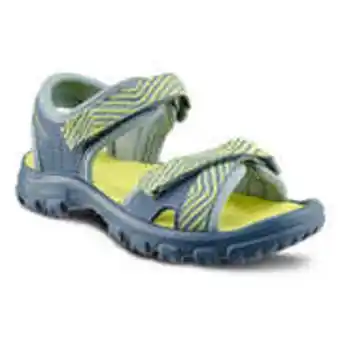 Decathlon Hiking sandals mh100 kid blue and yellow - children - jr size 7 to 12.5 offer