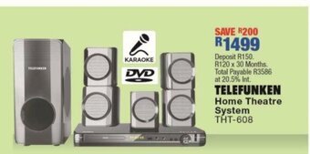 OK Furniture Telefunken Home Theatre System - THT-608 offer
