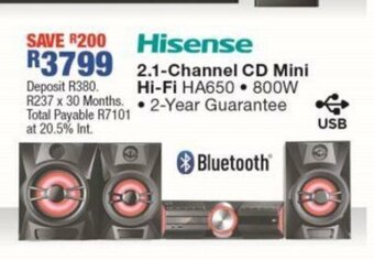 OK Furniture Hisense - 2.1-Channel CD Mini Hi-Fi - HA650 offer