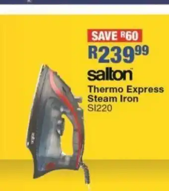 OK Furniture Salton - Thermo Express Steam Iron - SI220 offer