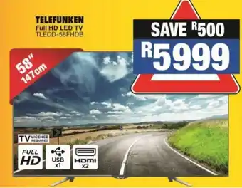 OK Furniture Telefunken - 58" Full HD LED TV offer