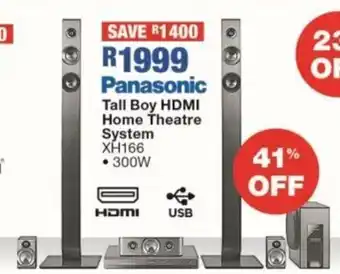 Panasonic - Tall Boy HDMI Home Theatre System - XH166