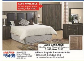 OK Furniture 2-Piece Sophia Bedroom Suite offer