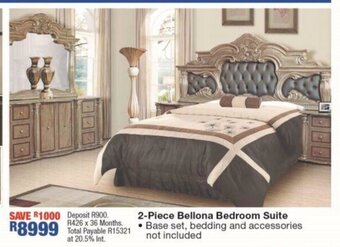 OK Furniture 2-Piece Bellona Bedroom Suite offer