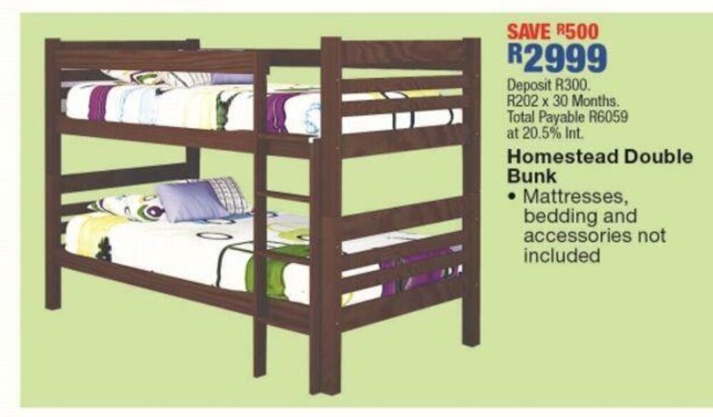 Homestead Double Bunk offer at OK Furniture