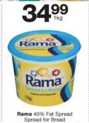 Checkers Rama 40% Fat Spread Spread for Bread 1kg offer