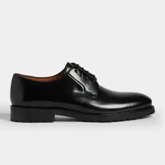 Fabiani Collezione gloss leather derby shoes offer