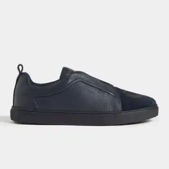 Fabiani Pebbled leather sneakers offer