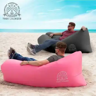 Inflatable lazy sofa with carry bag