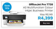 First Shop Hp officejet pro 7720 a3 multifunction colour inkjet business printer offer