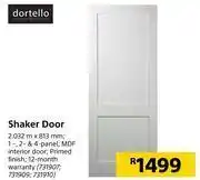 Builders Warehouse Dortello shaker door 2.032 m x 813 mm offer