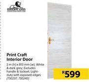 Builders Warehouse Swartland print craft interior door 2m (h) x 813mm (w) offer