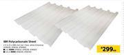 Builders Warehouse Ibr polycarbonate sheet-2.4m (l) x 686mm (w) offer