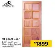 Builders Warehouse Swartland 10-panel door 2.032 m x 813 mm offer