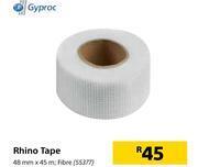Builders Warehouse Gyproc rhino tape fibre-48mm x 45m offer
