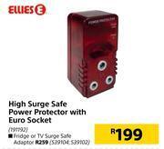 Builders Warehouse Ellies high surge safe power protector with euro socket offer