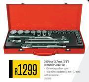 Builders Warehouse Mastercraft 24 piece 12.7mm (1/2") dr metric socket set offer