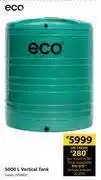 Builders Warehouse Eco 5000l vertical tank green offer